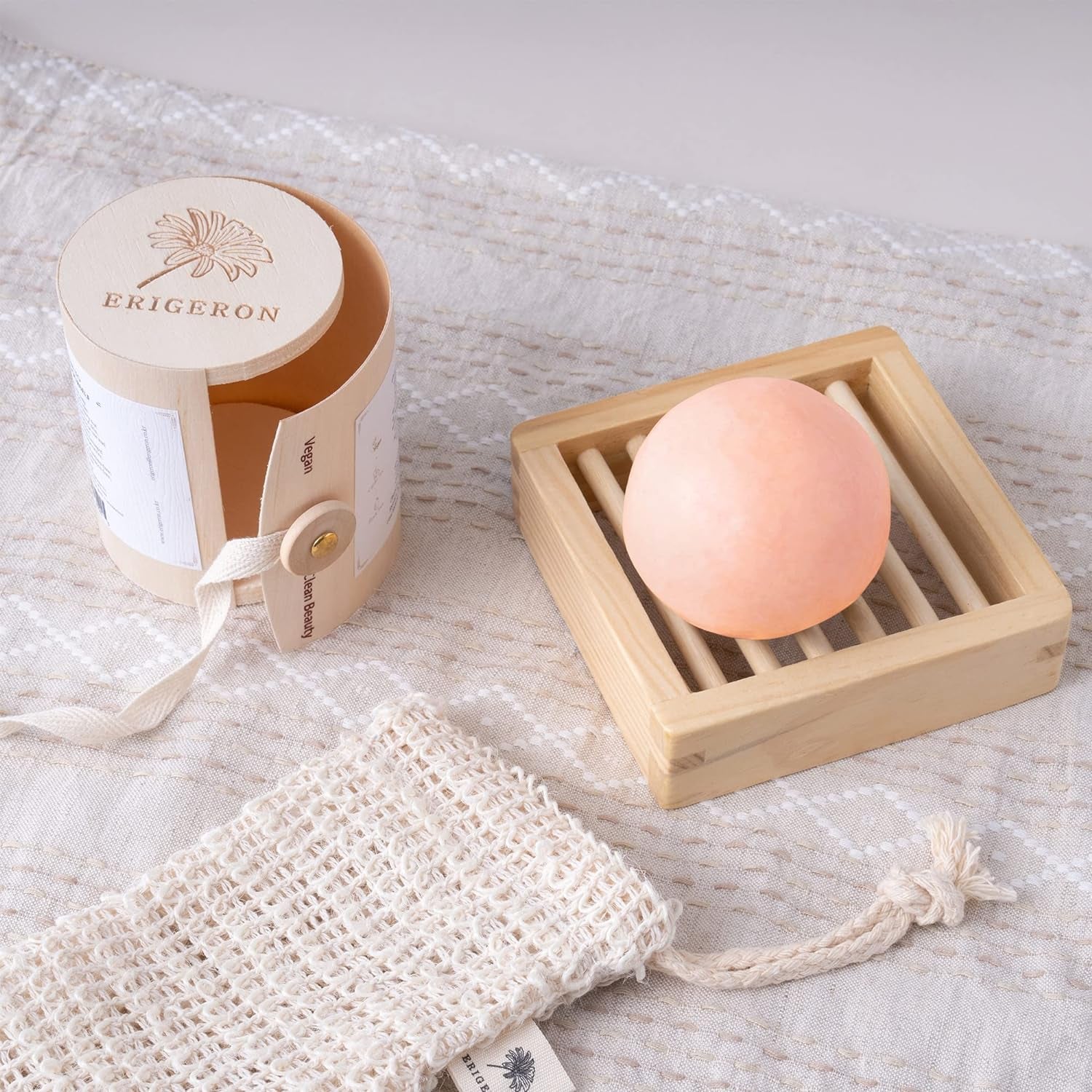 All-In-One Pink Clay Shampoo Bar for All Hair Types & All Skin Types - Cruelty-Free, Vegan, All Natural Ingredients Handmade with Plastic Free, Eco-Friendly & Zero Waste