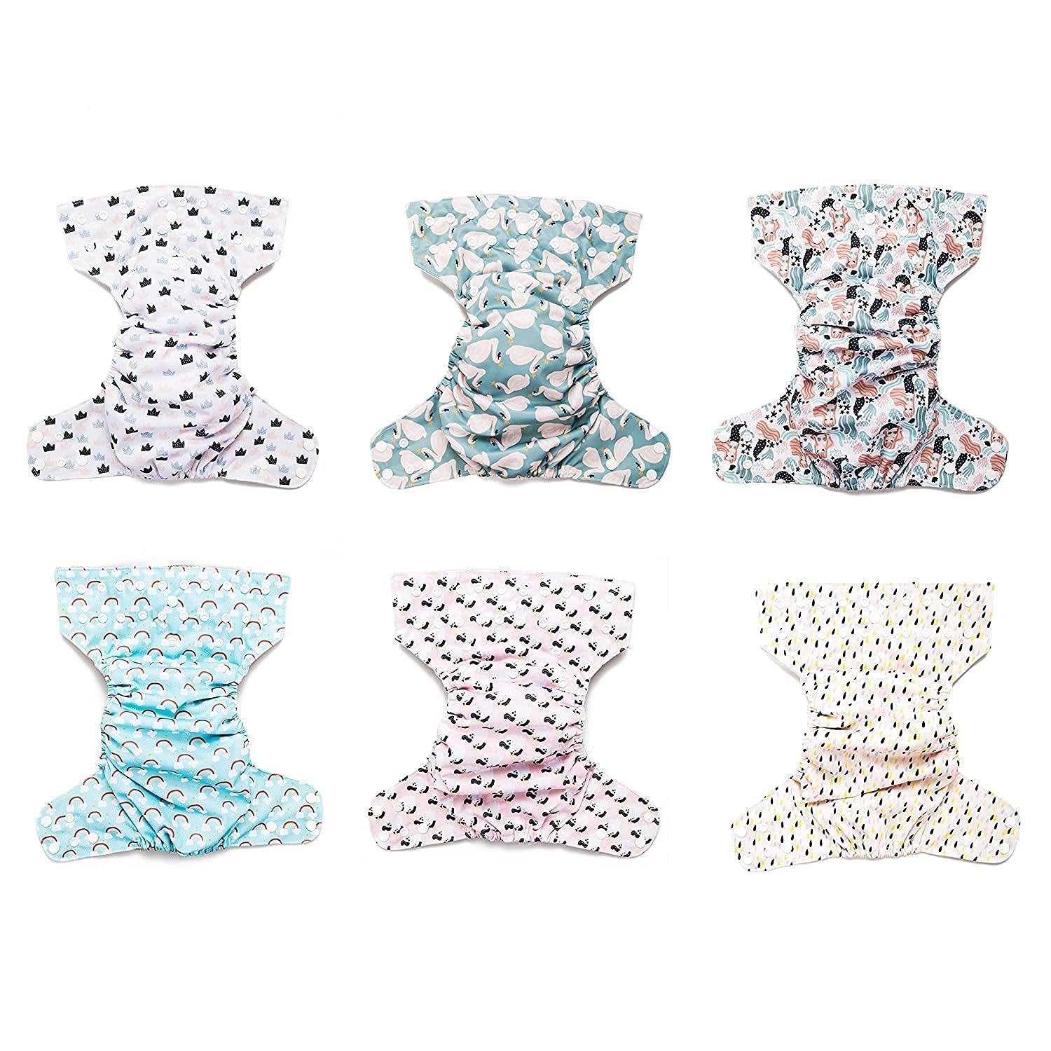 Reusable Organic Cloth Diapers set for Babies