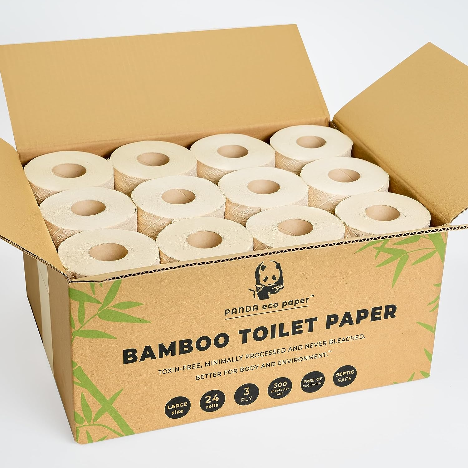 Panda Eco Paper, Organic Bamboo Toilet Paper 